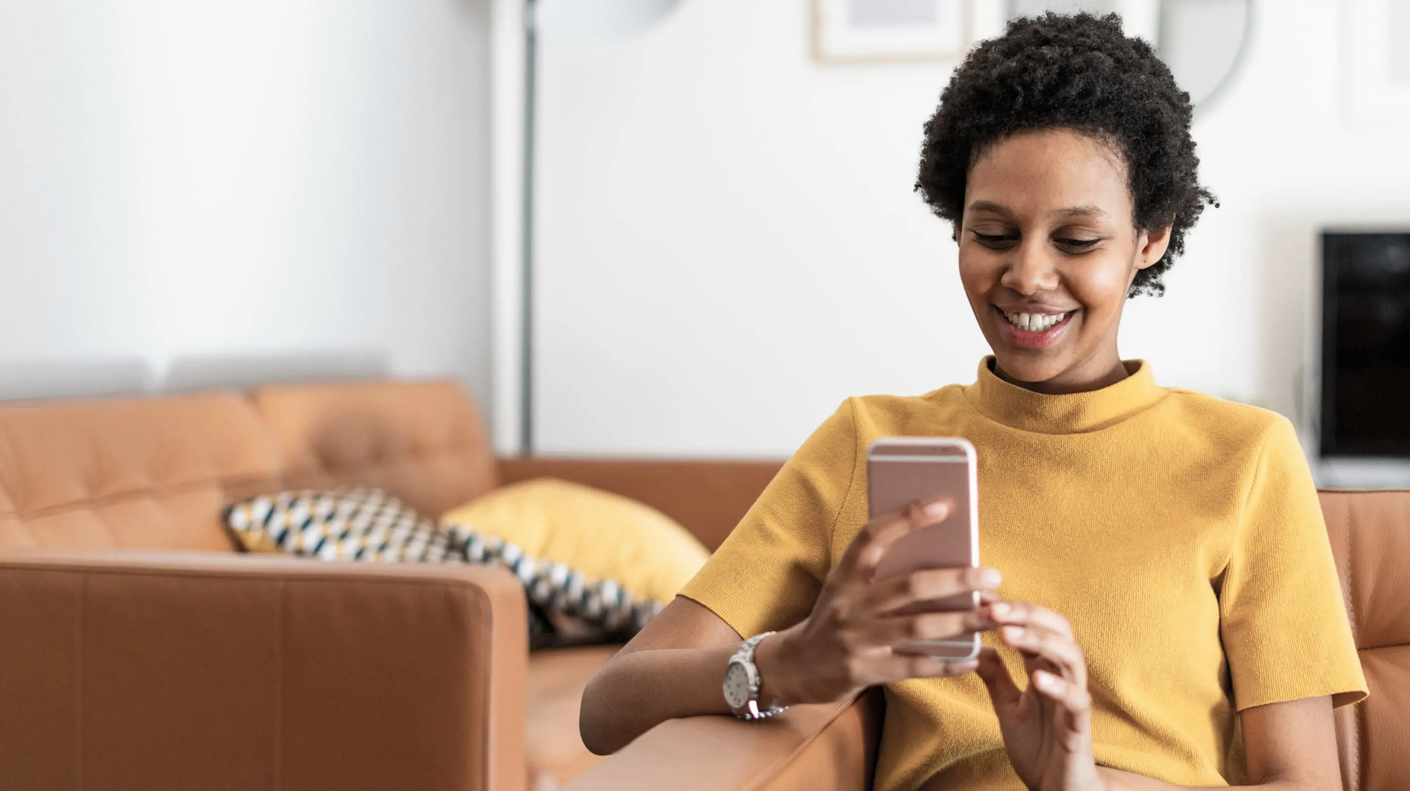 Female checking her rate for an Upstart powered personal loan